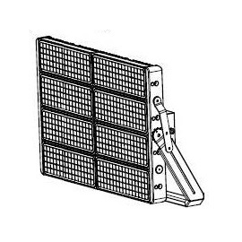 10724320 Spektra LED LED Fluter Pandora MFL Plus 800W 5.000K T4 Tennis Produktbild front M