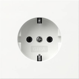 418870 Gira SCHUKO-Steckd. Flächenschalter Reinweiß Produktbild