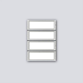 210012037-00 Siedle TM 700-4-0 Namensschild-Oberteil TM 700-4-0 Produktbild front M