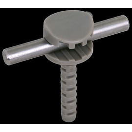 253303 Dehn Leitungshalter für Rd 8-10mm Kunststoff mit Steckstift D 10mm Produktbild front M