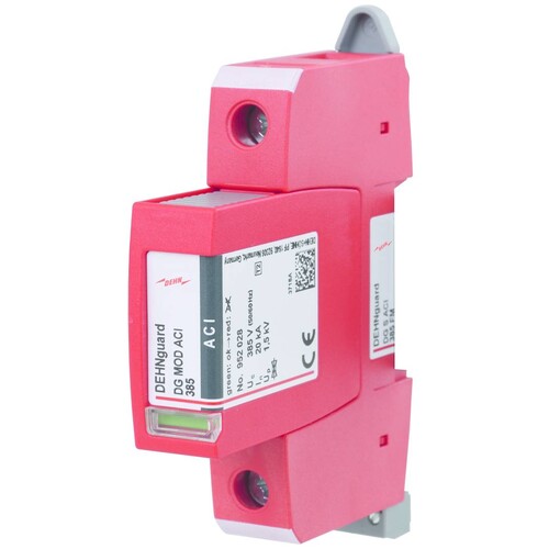 952113 Dehn Überspannungsableiter Typ 2 DEHNguard S 1-polig Uc 385V mit ACI-Tec Produktbild