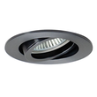 00006378 Brumberg Einbaustrahler GX5,3 / max. 50 W, rund, schwenkbar, vinylschwa Produktbild front S