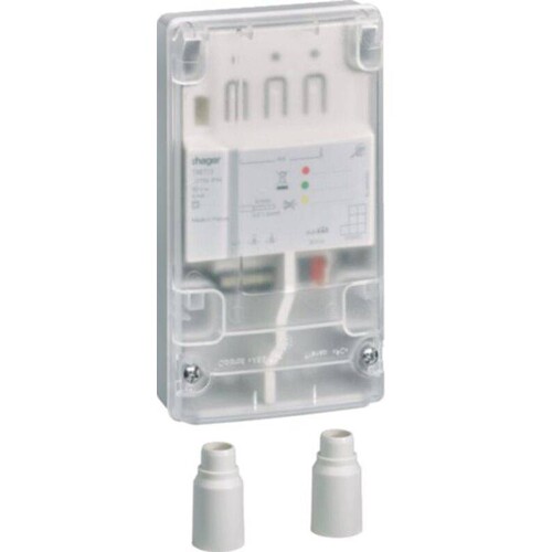 TXE773 Hager Impuls Gateway KNX, 3 Eingänge, IP44 Produktbild Front View L