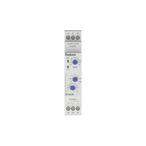 3450733 Theben Elektronisches Zeitrelais DIN-Schiene mit 10 Betriebsarten Produktbild Front View L