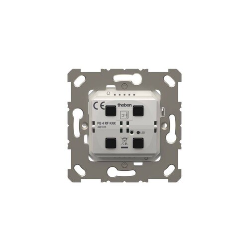 4961615 Theben KNX 2-/4-fach Funk-Taster mit Temperatursensor Produktbild Front View L