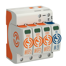 5095536 Obo V20-LCF-3+1-280 SurgeController V20 leckstromfrei 3-pol Produktbild front M