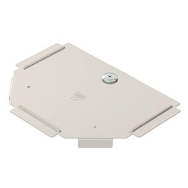 6038680 Obo RTD 100 A4 Deckel für T- Stück B100mm Edelstahl, rostfrei blank, Produktbild front M