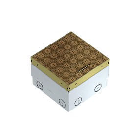 7368264 Obo UDHOME2 GM D1 Bodensteckdose unbestückt, Marygold 140x140x110 Produktbild front M