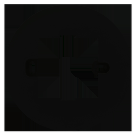 SCN-KP360R306.01 MDT Montagerahmen Slimline für SCN-KP360K306.03, Schwarz Produktbild front M