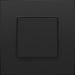 136-91004 Niko Niko Dimmschalter für Hue System, Niko Intense matt black coated Produktbild front S