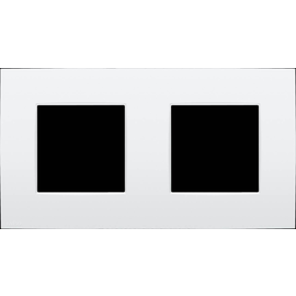 137-76800 Niko Doppelrahmen mit 71 mm Mittenabstand, Niko Intense lunar white Produktbild front M