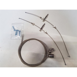 3401 Dotlux Abhängeset für Aufbauleuchte GRIDlong & PANELbig (Artikel 3394-04009 Produktbild front M