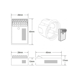 5455 Dotlux CASAMBI 4-fach Tasteninterface mini Produktbild
