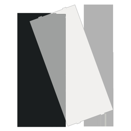 ZSFA5500S MDT Schriftfeldabdeckung für Taster BE-TA550x.x2, Schwarz Produktbild front M