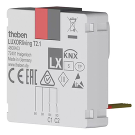 4800403 Theben LUXORliving- Tasterschnittstelle Binäreingang 2-fach Produktbild front M