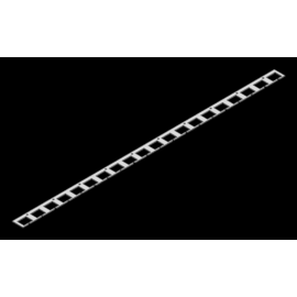 ME-DR980-H Mehler Draht Rangierleiste 980mm 2mm Kunststoff f. Verdrahtung hin Produktbild front M