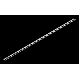 ME-DR980/10 Mehler Draht Rangierleiste 980mm 2mm Kunststoff f. Verdrahtung hin Produktbild front M