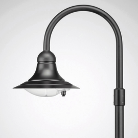 9950340 Trilux Mastleuchten 9301K CLO (normal) Linse schwarz ET 16W 70 asym. Produktbild front M