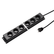 1002ZL6sw15 KaiserLeitungen 6-fach Steckdosenleiste 3x1,5 qmm ZL: 1,5 m , Produktbild front S