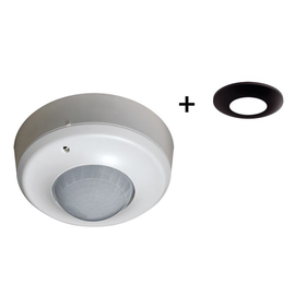 BEG92166SW B.E.G. BEG PD2-S-DE weiß Präsenzmelder inkl. Abdeckring 93085 sc Produktbild front M