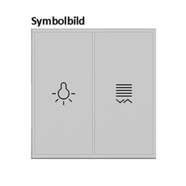 81181280 Berker KNX S.1/B.x Tasten f TS- GM 1-fach polarweiß glänzend hinterleuc Produktbild front M