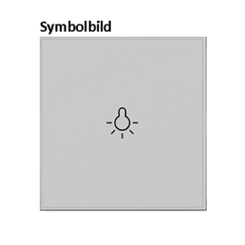 81181289 Berker KNX S.1/B.x Tasten f TS- GM 1-fach polarweiß matt hinterleuchtet Produktbild front M