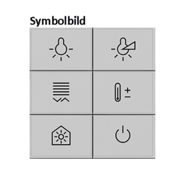 81183280 Berker KNX S.1/B.x Tasten f TS- GM 6-fach polarweiß glänzend hinterleuc Produktbild front M