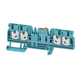2974170000 Weidmüller Trenn-und Messtrenn-Reihenklemme, SNAP IN, blau, Produktbild front M