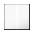 BE-TAL55BW202.01 MDT Wippe für KNX Taster Light 55 Basic 2-fach, Reinweiß Produktbild front S