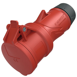 14558 Mennekes Kupplung PowerTOP Xtra R HW/VN 16A 4p 6h 400V IP54 ErgoCONTACT Produktbild front M