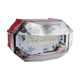 22952 Sirena EL-7L MULTI Base rot klar,12-24V AC, 12-60V DC, IP66-IP69K Produktbild front M