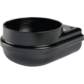 91575 Sirena M-Line-Sockel Wand schwarz 12W, 120-240V ACDC, IP66 Produktbild front M