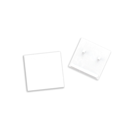 117114 Isoled Endkappe außenliegend, weiß für Track48 Schiene flat (H25) mit Produktbild front M