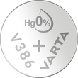 00386101111 Varta Silver Coin V386 1,55V Knopfzellenbatterie (1Stk.Bl.) (SR43) Produktbild Additional View 1 S