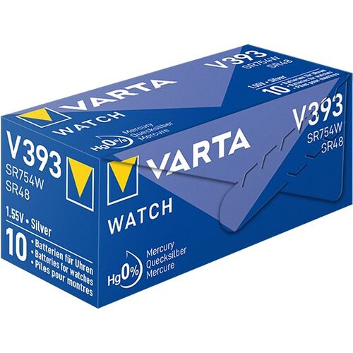 00393101111 VARTA WATCH V393 (1STK.-BL.) Knopfzellenbatterie 1,55V Produktbild Additional View 1 L