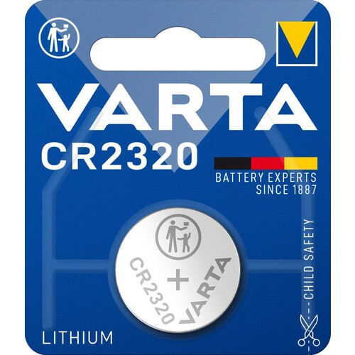 06320101401 VARTA ELECTRONICS CR2320 (1STK.-BL.) Lithi.Knopfzellenbatterie 3V Produktbild Additional View 1 L