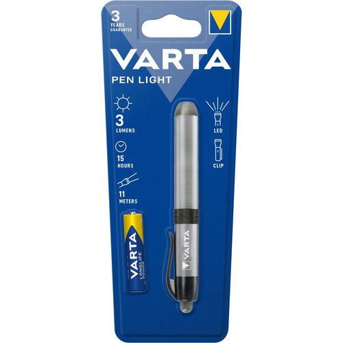 16611101421 VARTA Pen Light schlanke 5mm LED Taschenlampe inkl. Batterie 1xAAA Produktbild Additional View 1 L