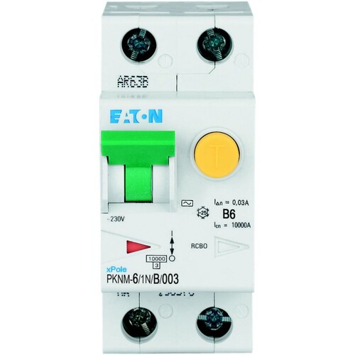 236007 EATON PKNM-6/1N/B/003-MW FI/LS KOMBISCH 6A BED. STOSSSTROMF. 250A 2TE Produktbild Additional View 1 L