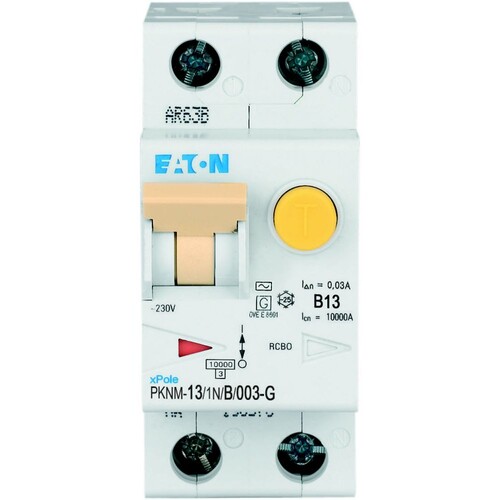 236137 EATON PKNM-13/1N/B/003-G-MW FI/LS KOMBI 13A STOSSSTROMFEST 3KA 2TE Produktbild Additional View 1 L