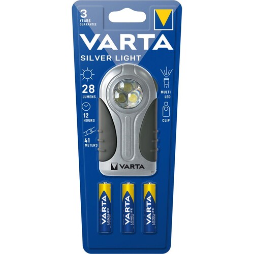16647101421 VARTA Silver Light 3AAA Taschenlampe mit Batt. Produktbild Additional View 1 L