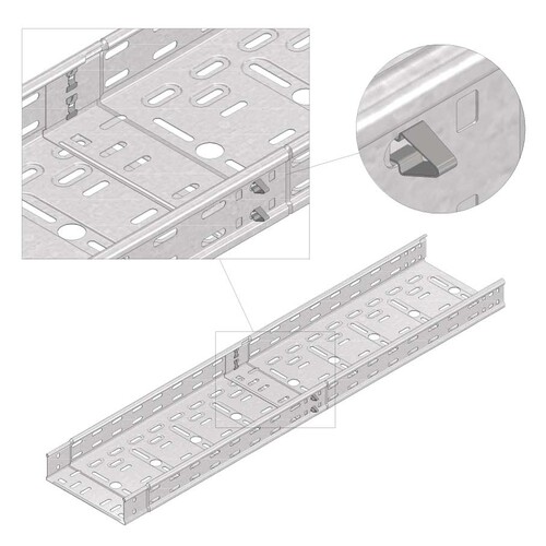 15138 Trayco PUSH-SS Push-In Koppelklemme für Kabelrinne Produktbild Additional View 1 L