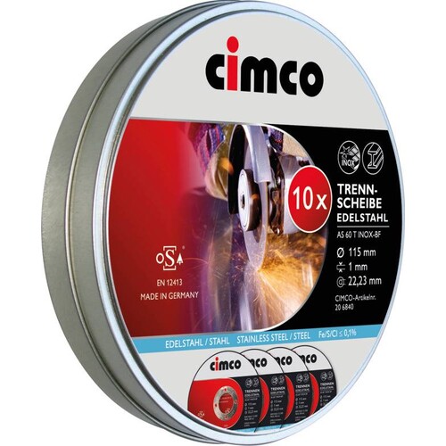 206842 Cimco 10 x Trennscheibe in Dose edelstahl 125 x 1,0mm Produktbild Additional View 1 L