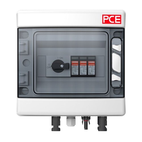 090PV033 PC-Electric PV-BOX SOL-LINE DC1-TS-MC-TYP1+2 IP54 mit Trennschalter Produktbild Additional View 1 L