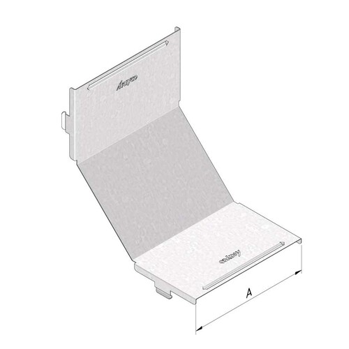 19876 Trayco CT CRB90 100 UG Kabelrinne Deckel Steigestück B=100mm Produktbild Additional View 1 L