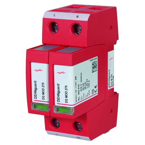 952205 Dehn DG M TN 275 FM Überspannungsableiter Typ 2 Produktbild Additional View 1 L