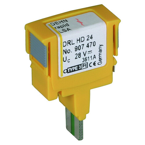 907470 DEHN DRL HD 24 Überspannungs. Ableiter Schutzstecker Produktbild Additional View 1 L