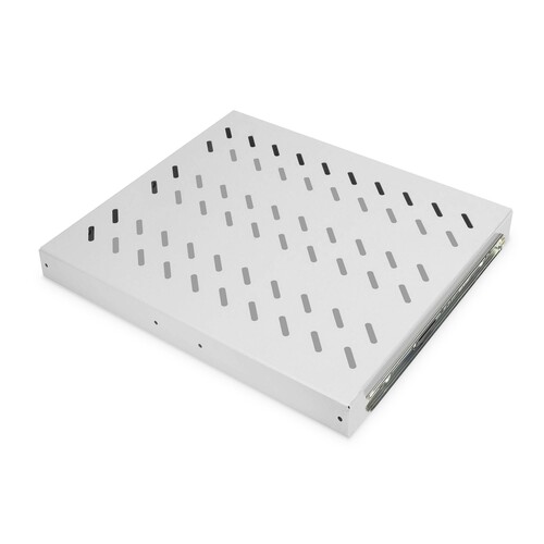 135456 DIGITUS 19Zoll FACHBODEN 1HE GRAU AUSZIEHBAR DN-19-TRAY-2-600 Produktbild Additional View 1 L