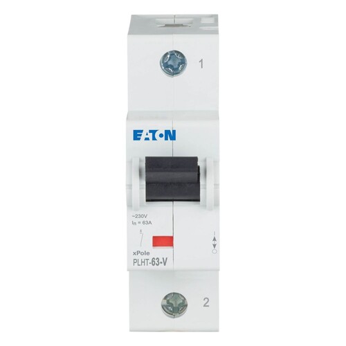 248107 EATON PLHT-C63-V Leitungsschutzschalter 63A V 25kA  1-pol Produktbild Additional View 1 L