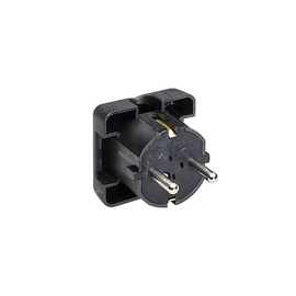 911.170 Bachmann Schukostecker Winkel/ Fläche schwarz Produktbild