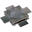 318233 DEHN Kreuzstück NIRO f.Fl 30/30mm Abm. 60x60mm o. Zwischenplatte Produktbild Additional View 1 S
